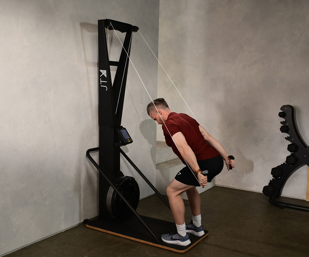 JTX Ignite AirX Skier helps train for cross-country skiing in your home.
