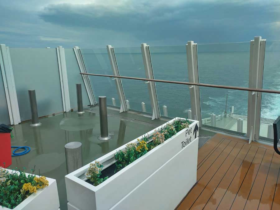 P&O Ferries Pet Lounge for dogs