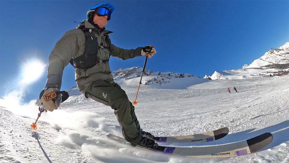 Salomon MTN 96 Carbon 1826 ski touring ski review Style Altitude