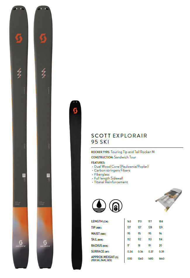 Scott Exploraire 95 specifications ski-tour review Style Altitude