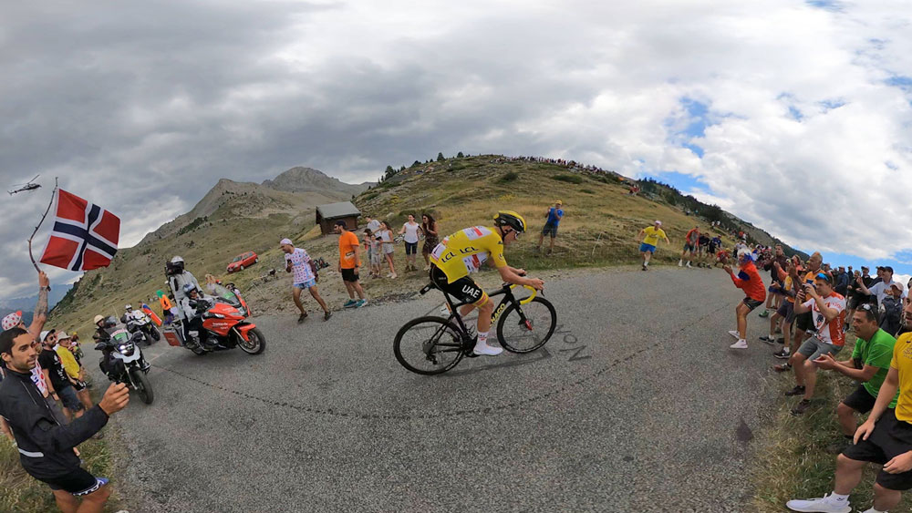 Tadej Pogacar on Col du Granon Tour de France Stage 11 July 13th 2022