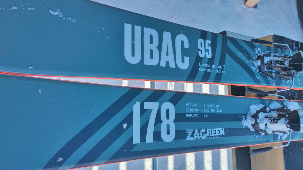 Zag UBAC 95 ski touring ski review Style Altitude